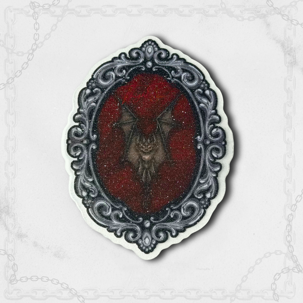 Gothic Bat Cameo Vinyl Waterproof Sticker