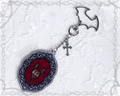 Gothic Bat in Ornate Frame Acrylic Keychain