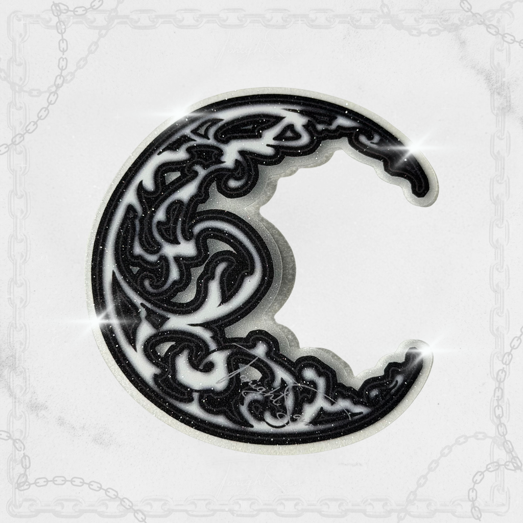 Gothic Moon Vinyl Waterproof Sticker