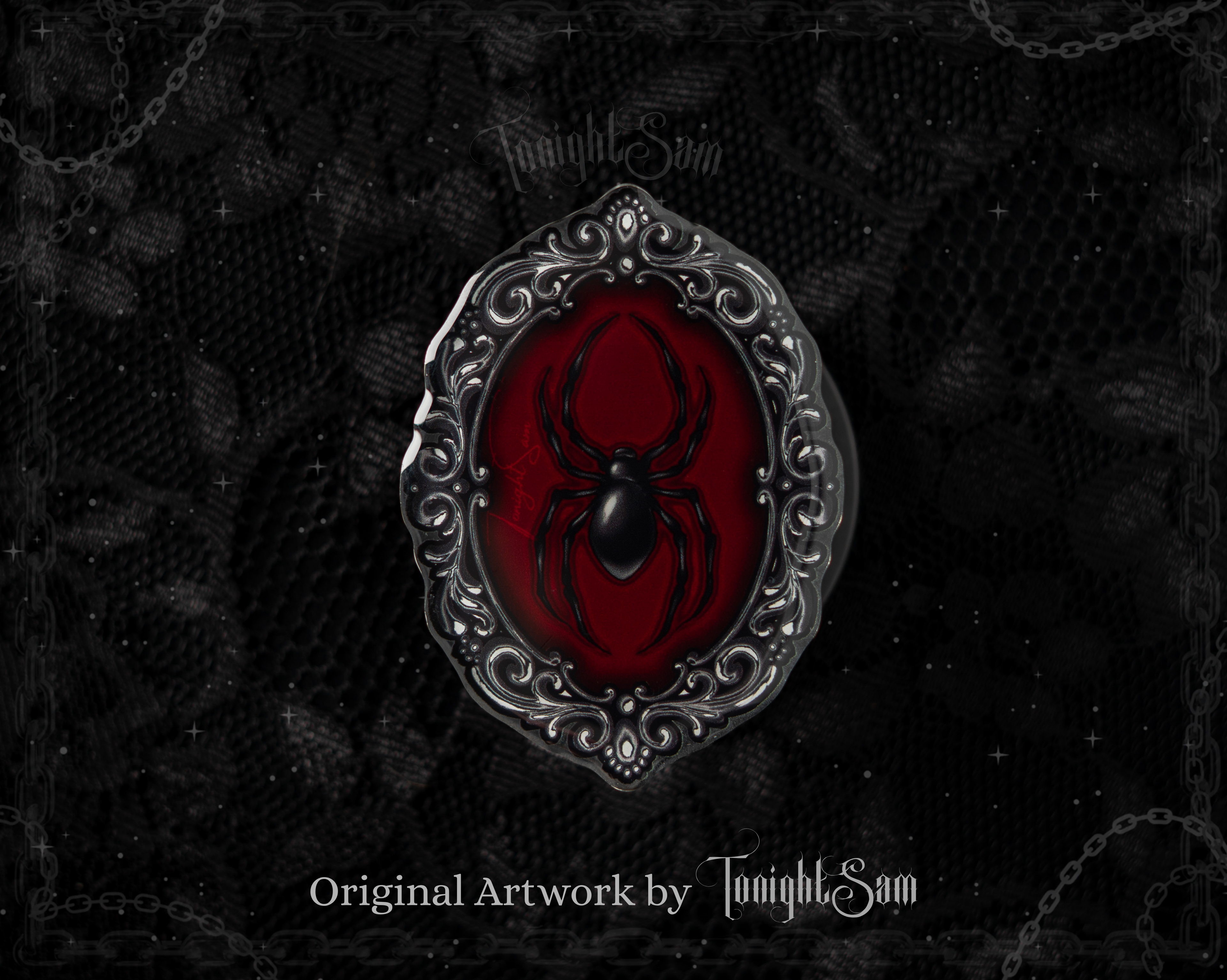 Gothic Spider Magnetic Phone Grip Stand