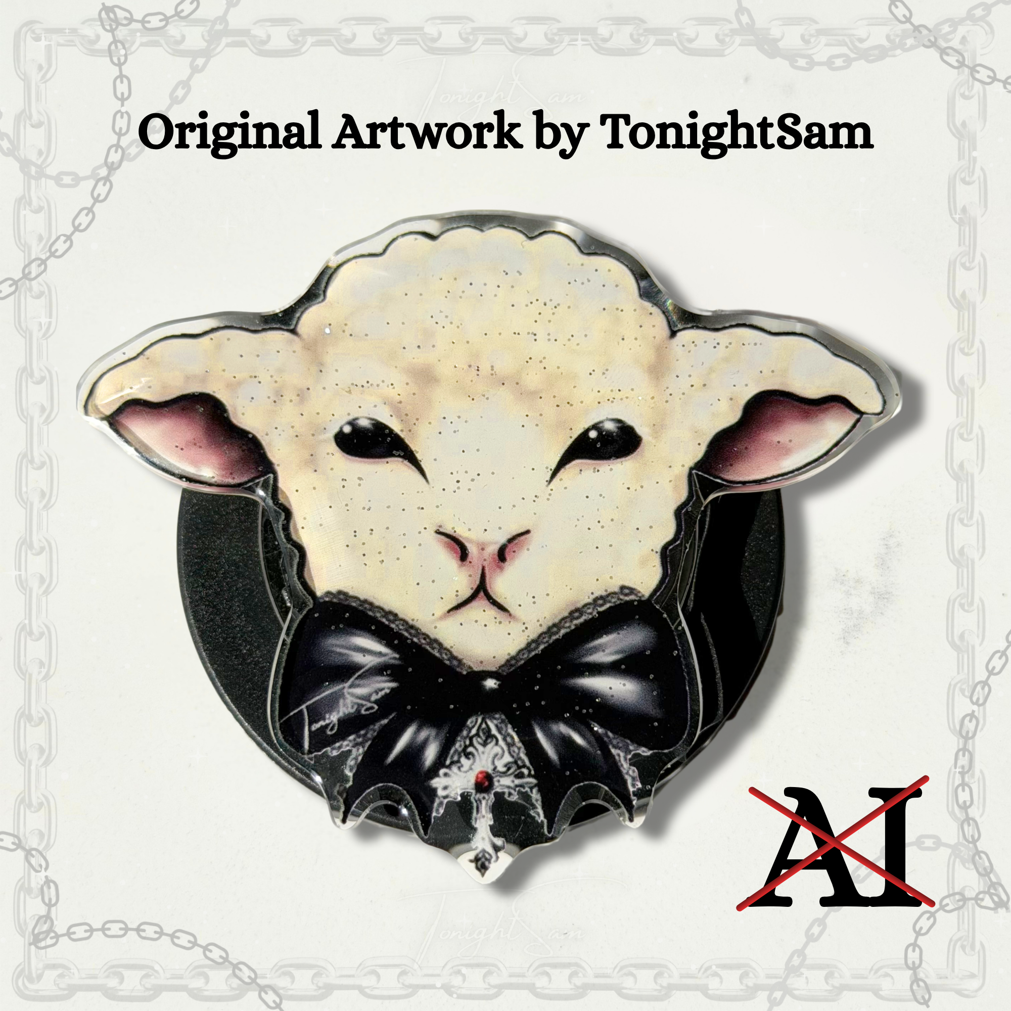 Gothic Lolita Lamb Magnetic Phone Grip
