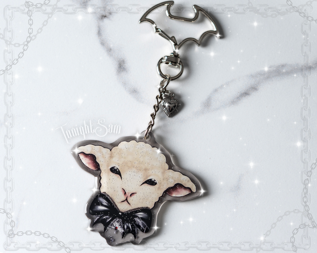 Gothic Lolita Lamb Acrylic Keychain