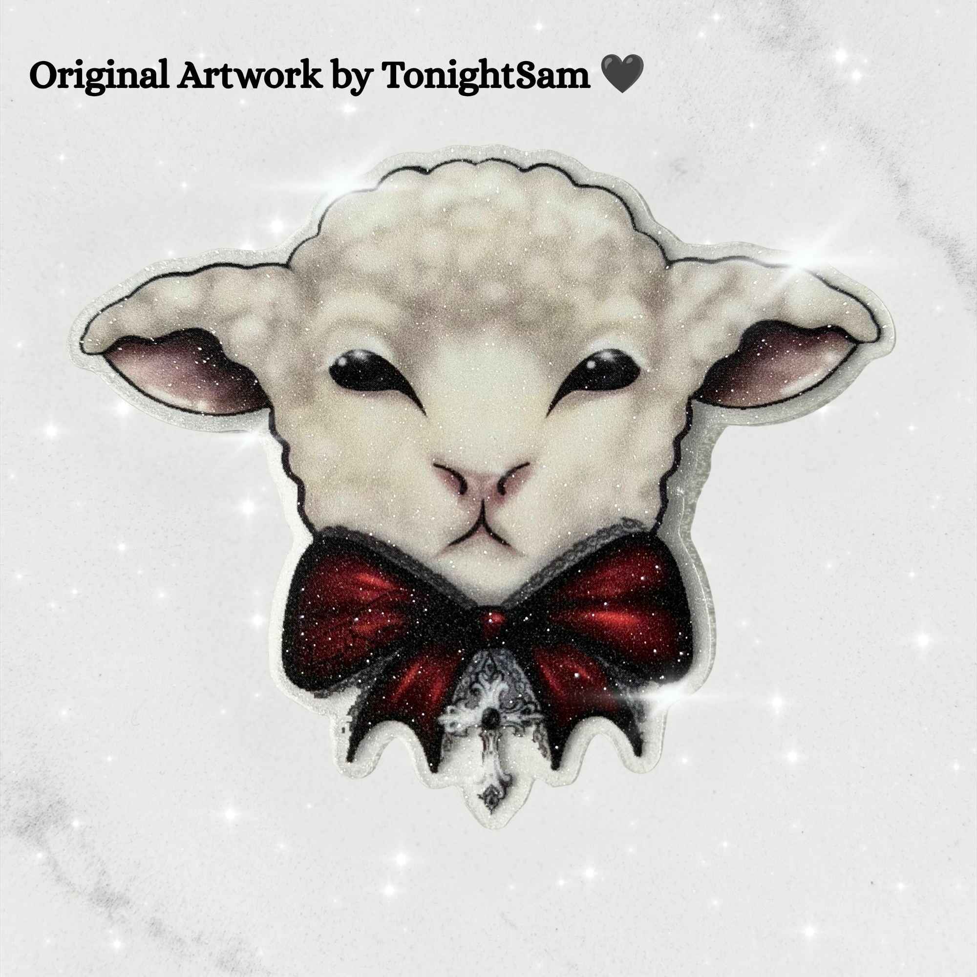 Gothic Lolita Lamb Vinyl Waterproof Sticker