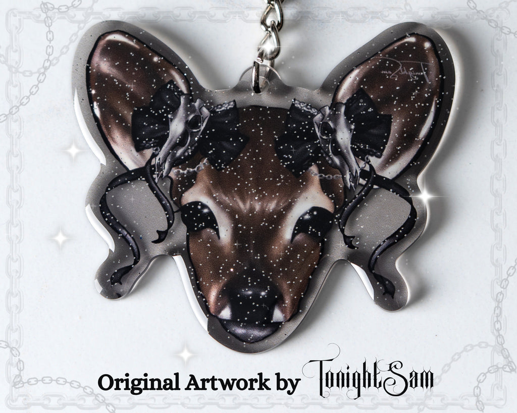 Gothic Lolita Deer Acrylic Keychain