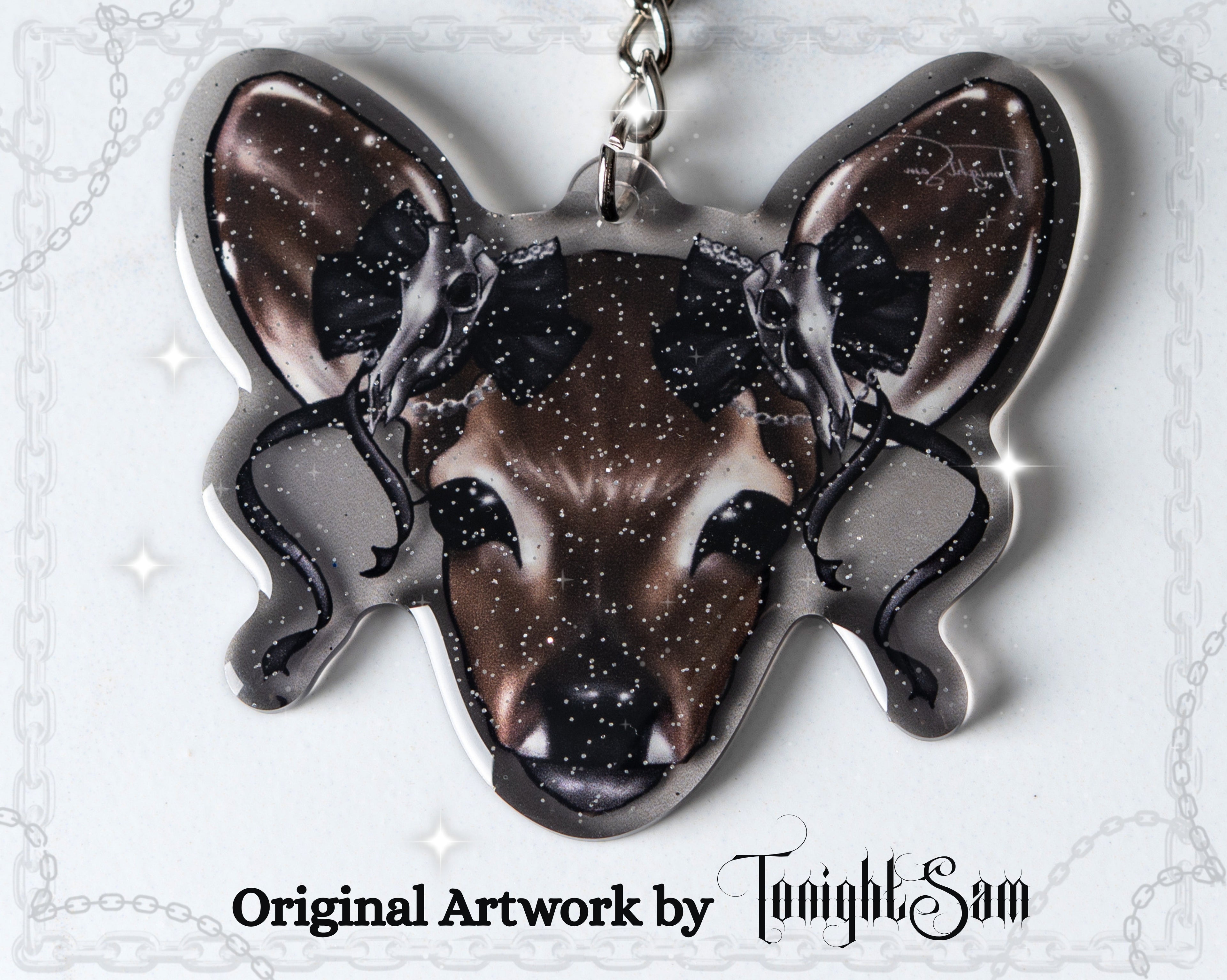 Gothic Lolita Deer Acrylic Keychain