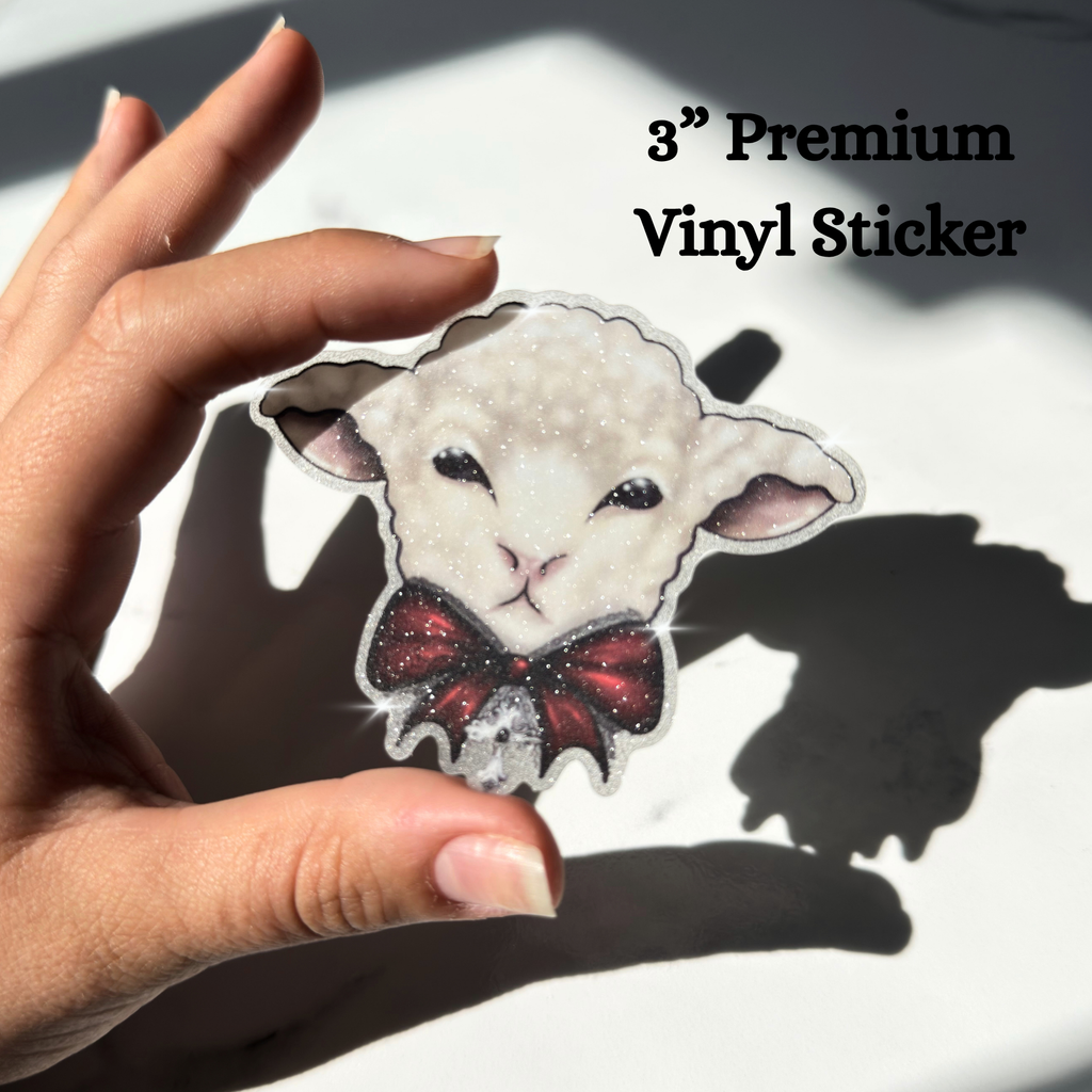 Gothic Lolita Lamb Vinyl Waterproof Sticker
