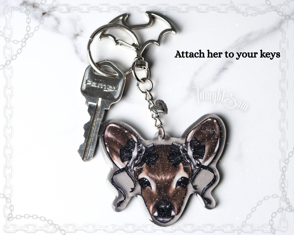 Gothic Lolita Deer Acrylic Keychain