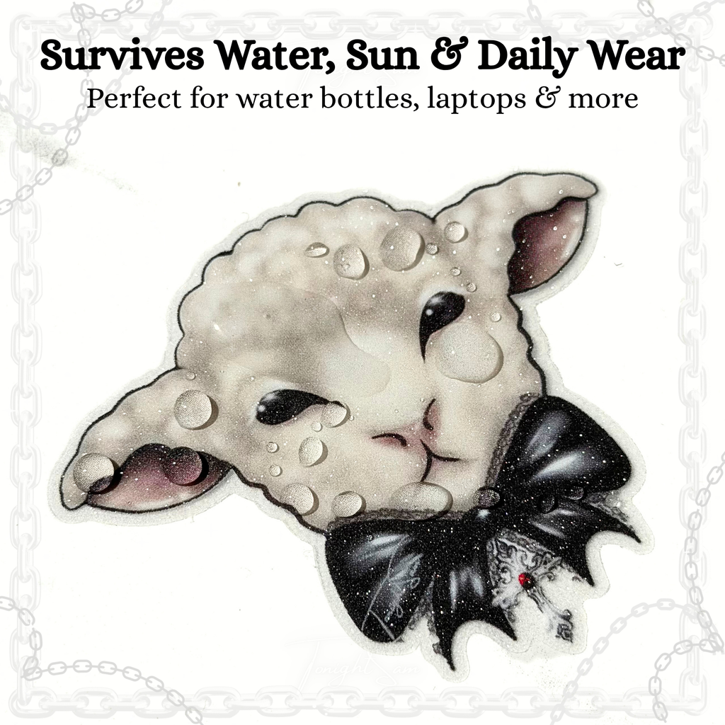Gothic Lolita Lamb Vinyl Waterproof Sticker