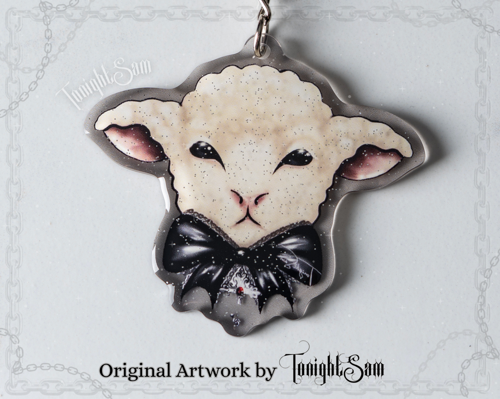 Gothic Lolita Lamb Acrylic Keychain