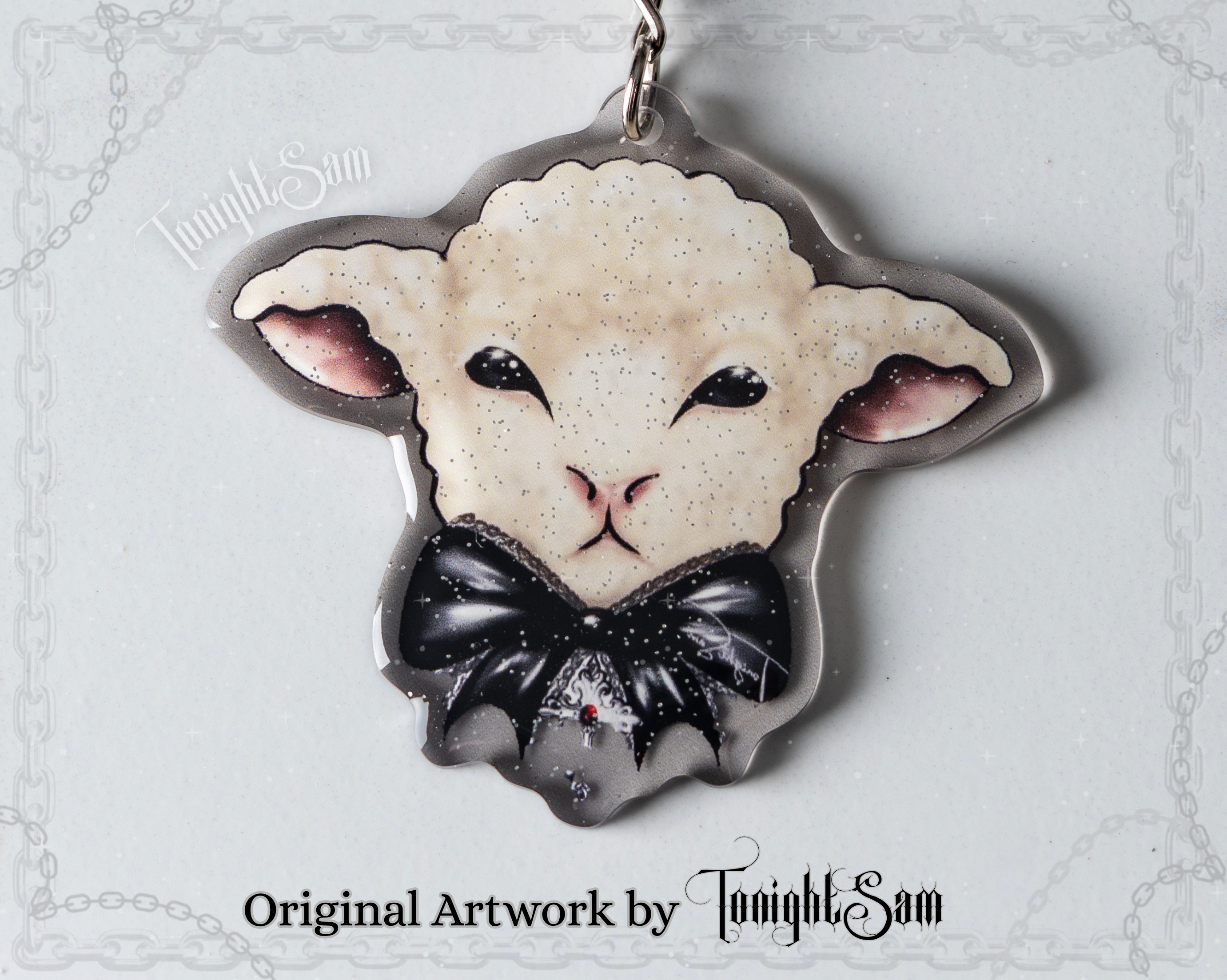 Gothic Lolita Lamb Acrylic Keychain