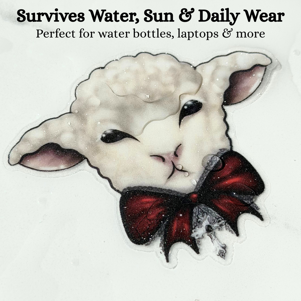 Gothic Lolita Lamb Vinyl Waterproof Sticker