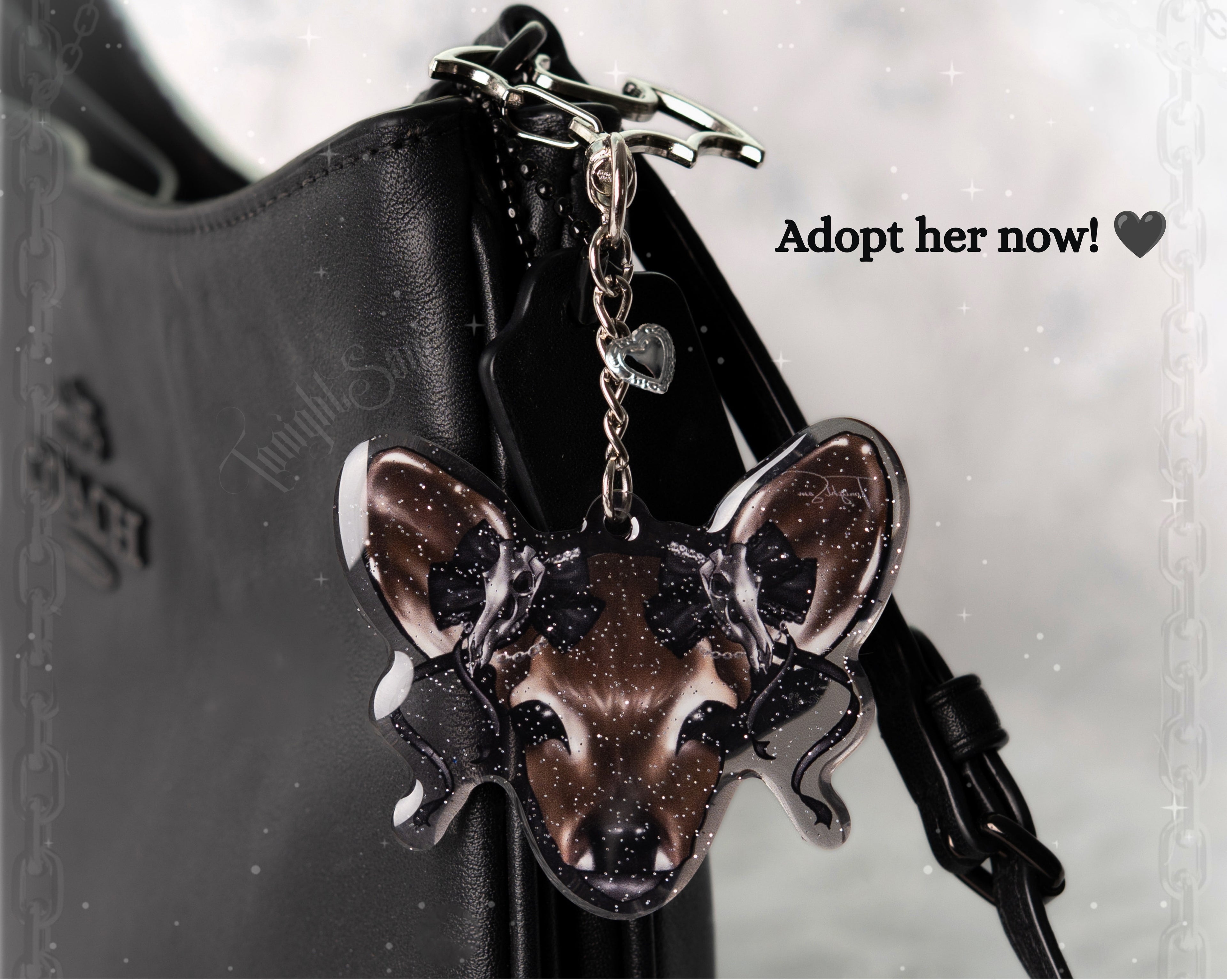 Gothic Lolita Deer Acrylic Keychain