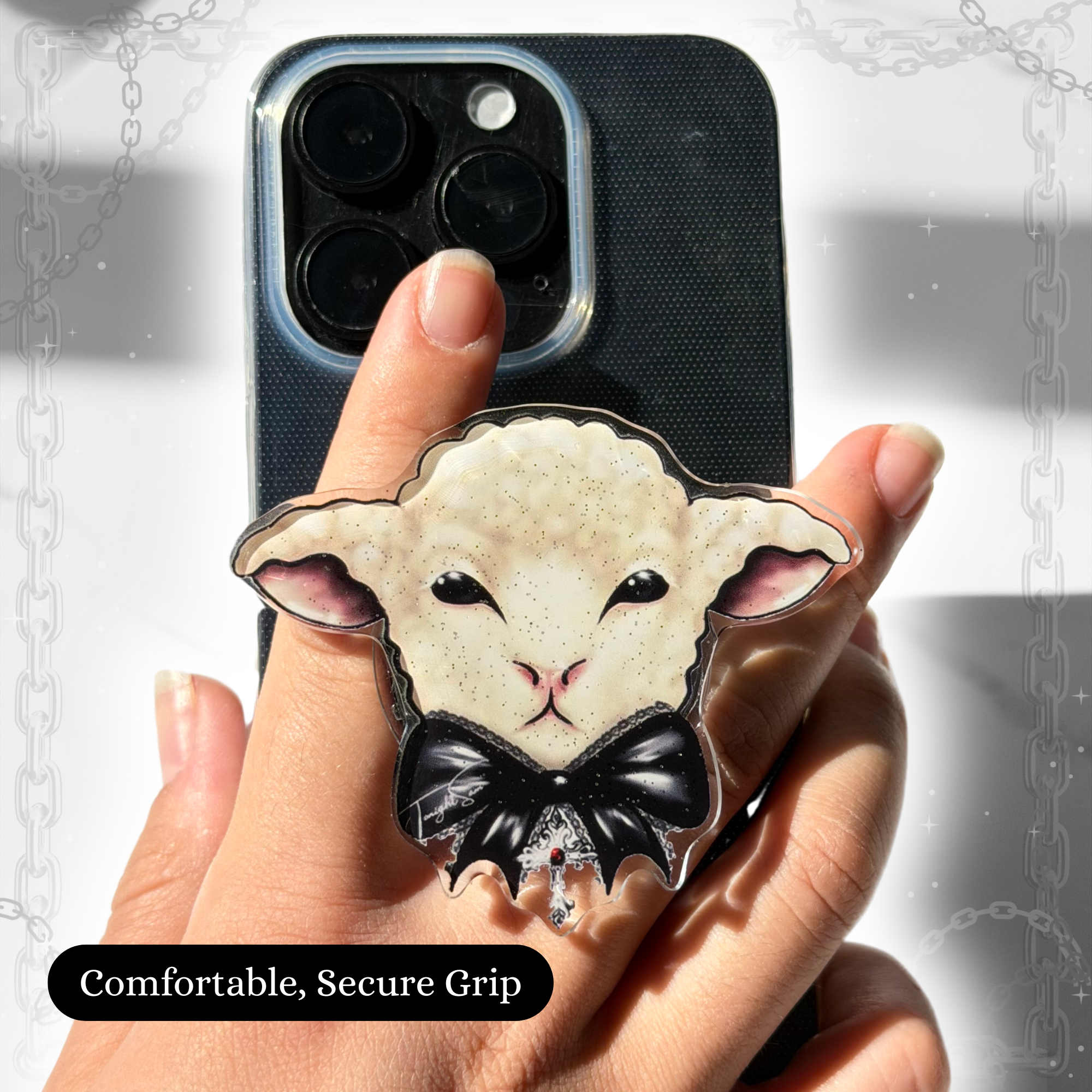 Gothic Lolita Lamb Magnetic Phone Grip