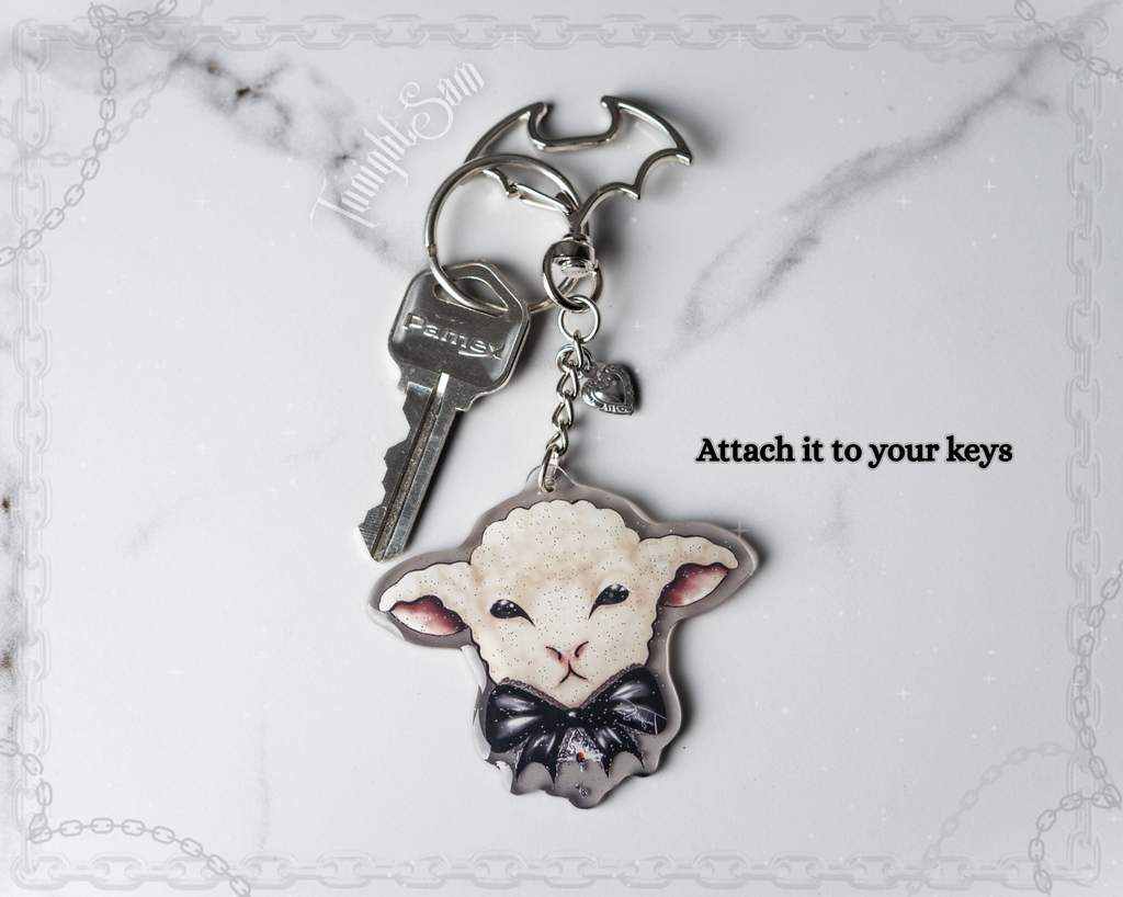 Gothic Lolita Lamb Acrylic Keychain