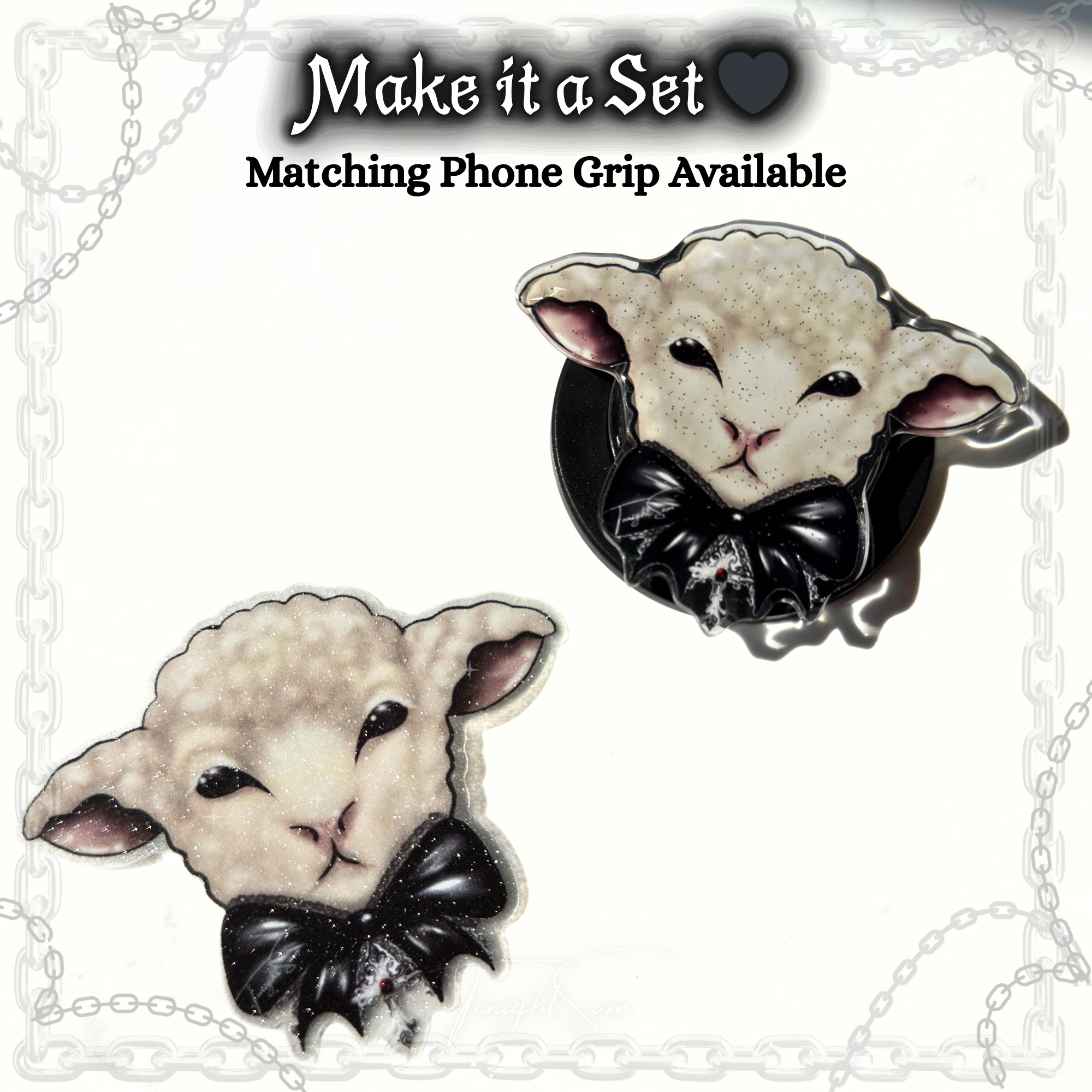 Gothic Lolita Lamb Vinyl Waterproof Sticker
