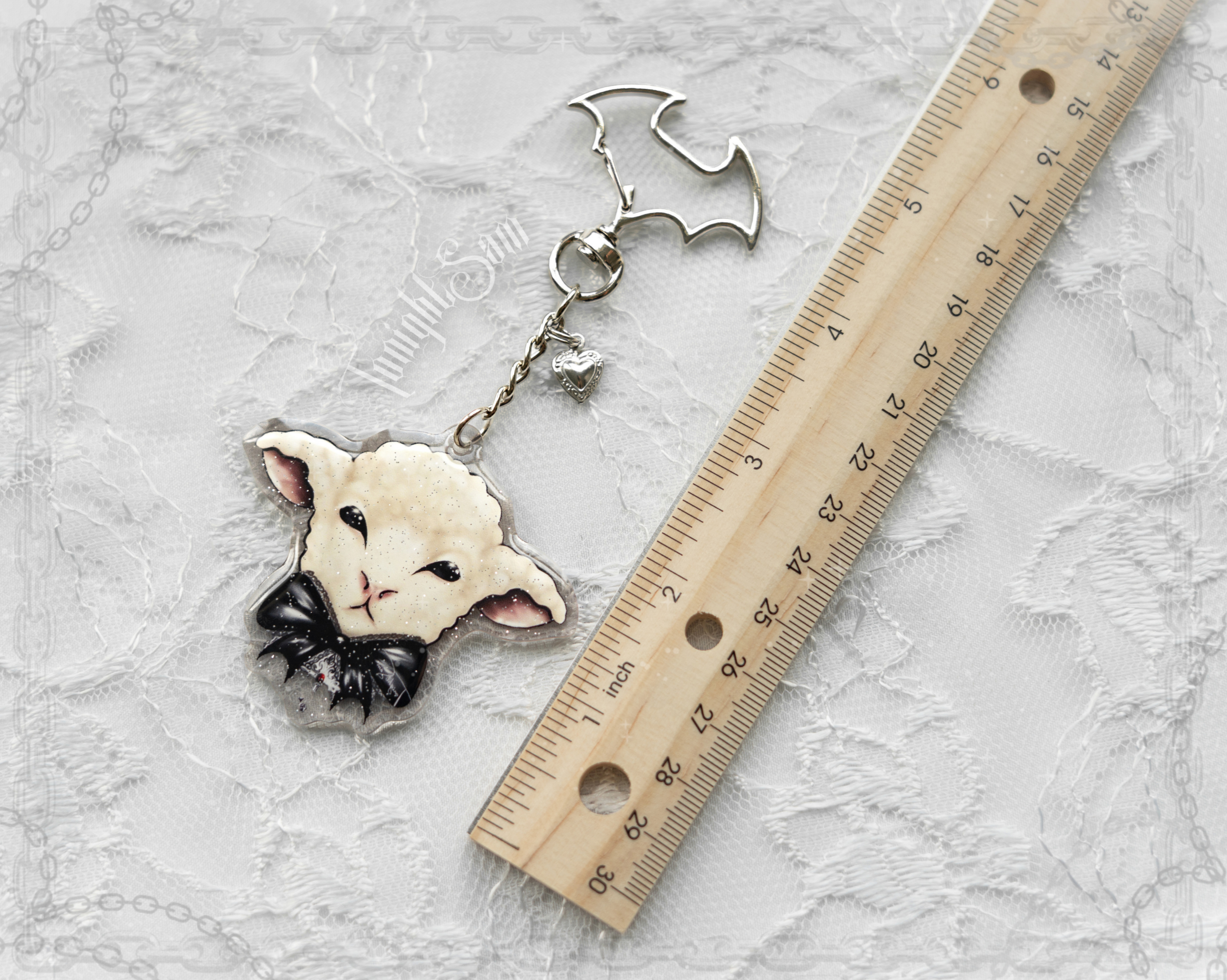 Gothic Lolita Lamb Acrylic Keychain