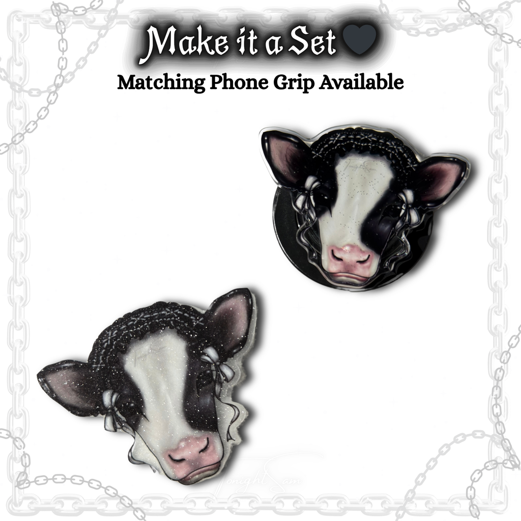 Gothic Lolita Cow Vinyl Waterproof Sticker