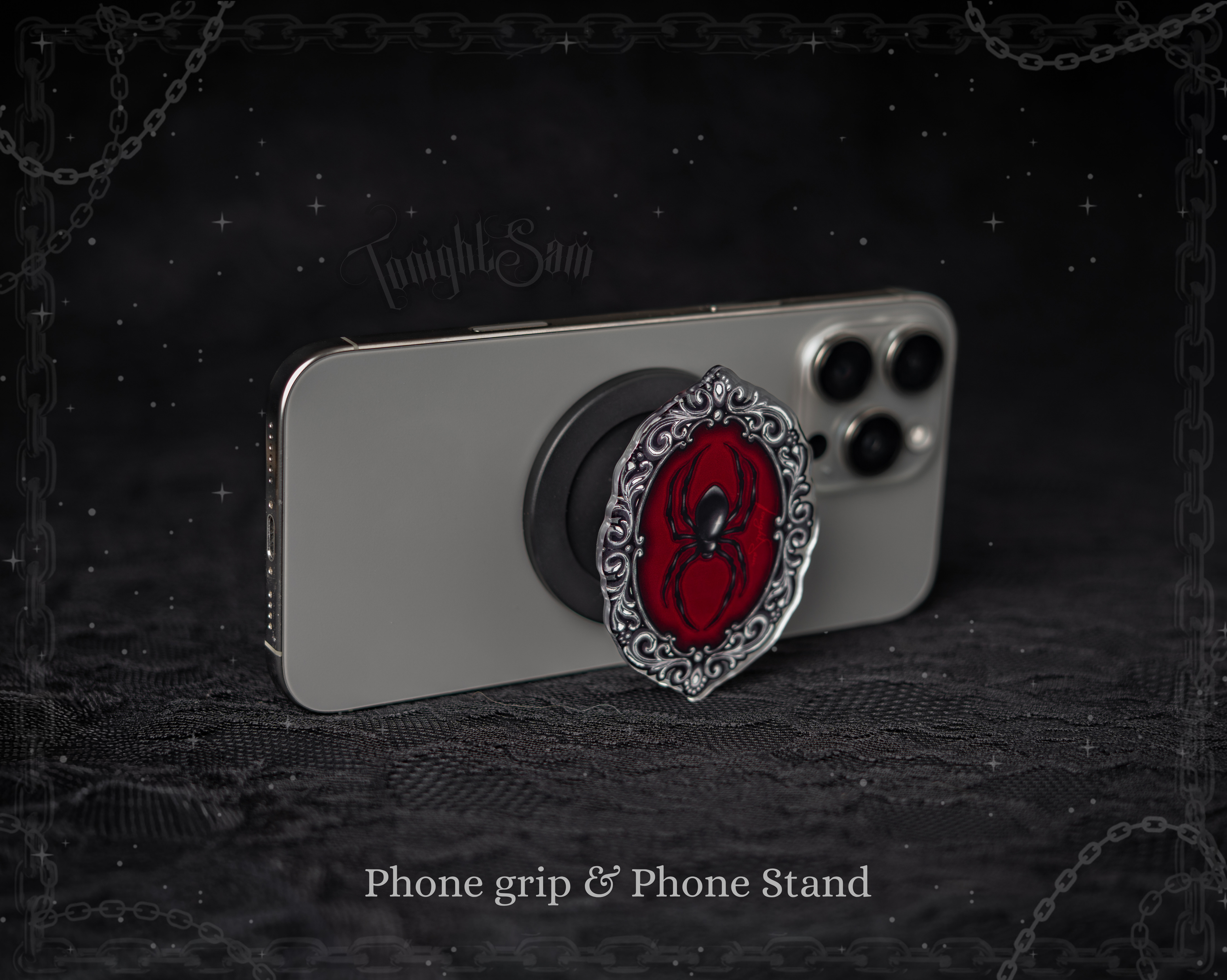 Gothic Spider Magnetic Phone Grip Stand