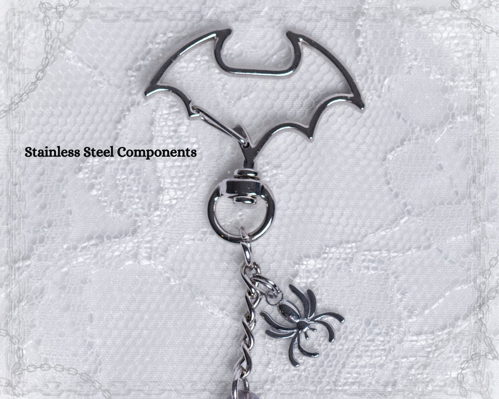Gothic Spider in Ornate Frame Acrylic Keychain