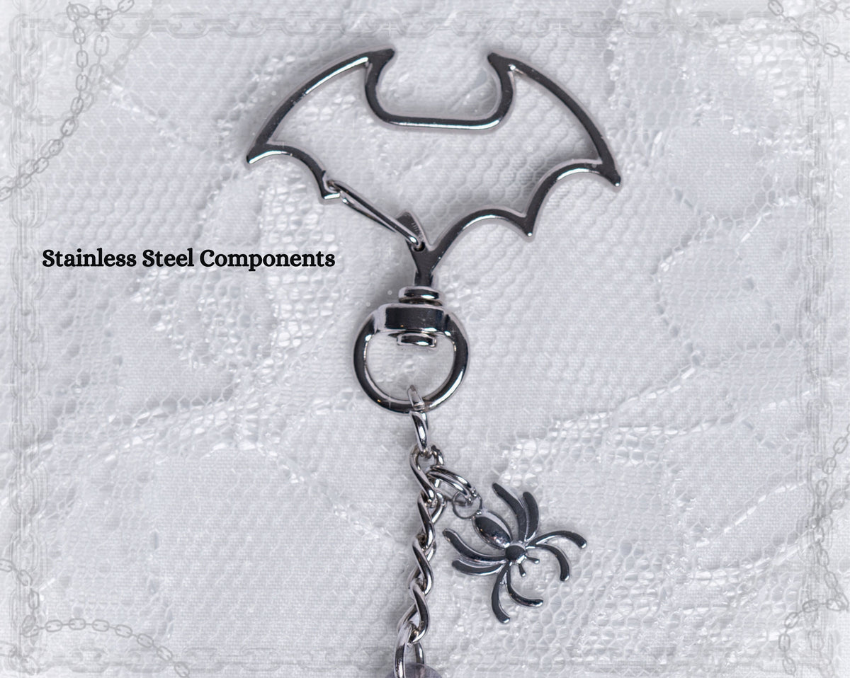 Gothic Spider in Ornate Frame Acrylic Keychain