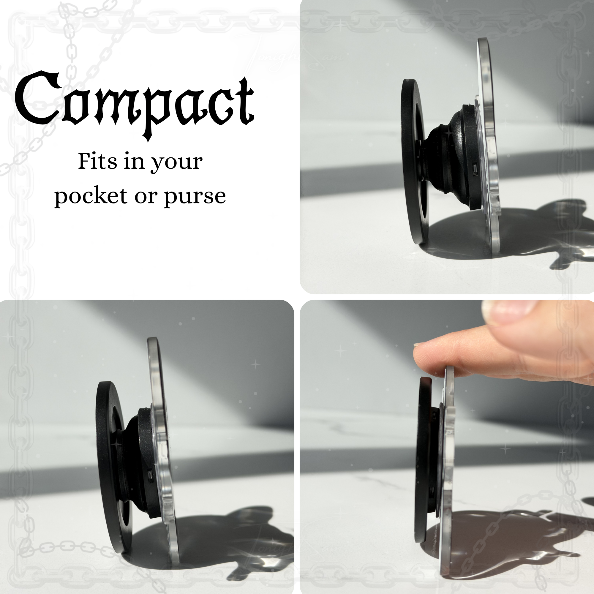 Gothic Lolita Cow Magnetic Phone Grip