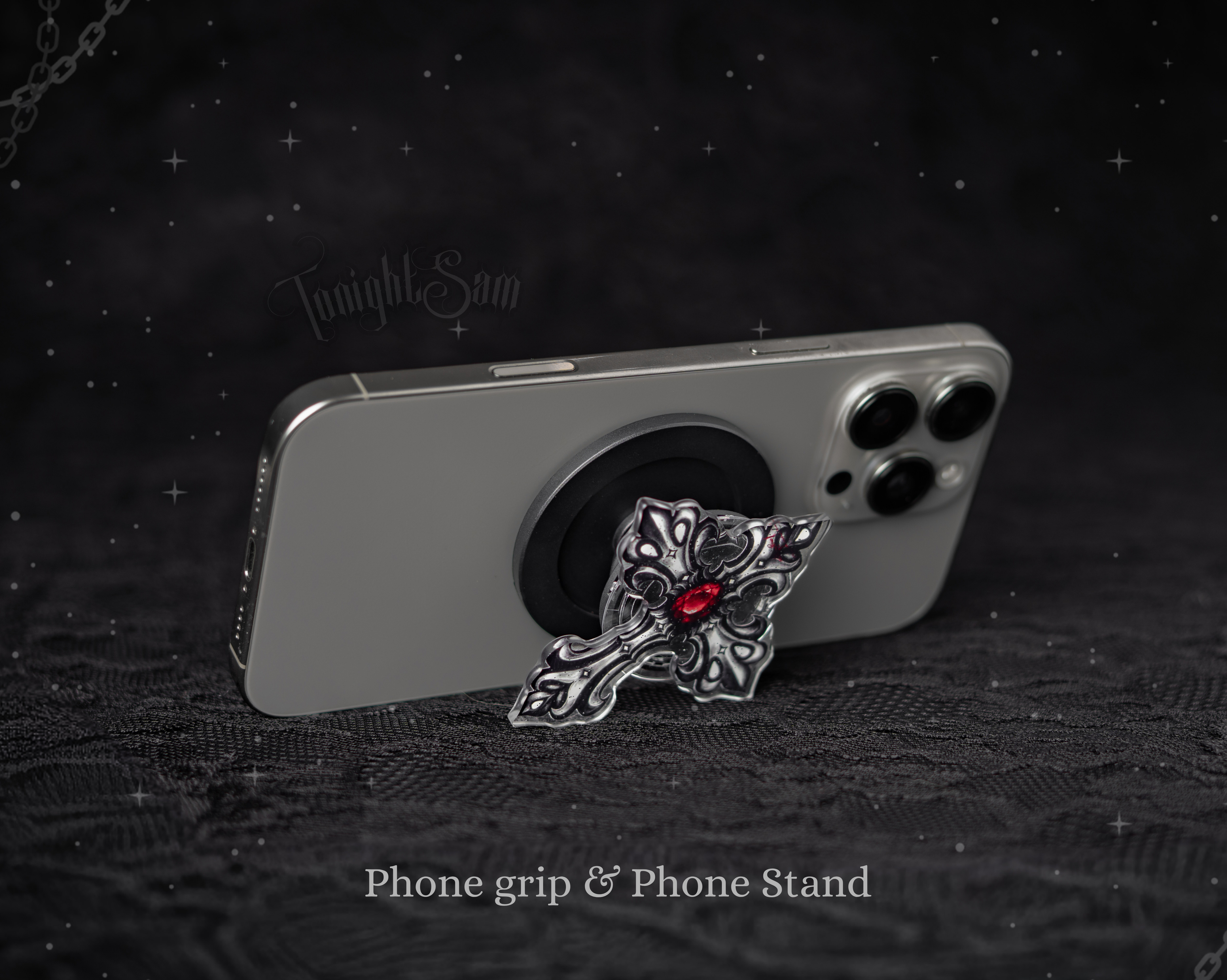 Gothic Cross Magnetic Phone Grip Stand