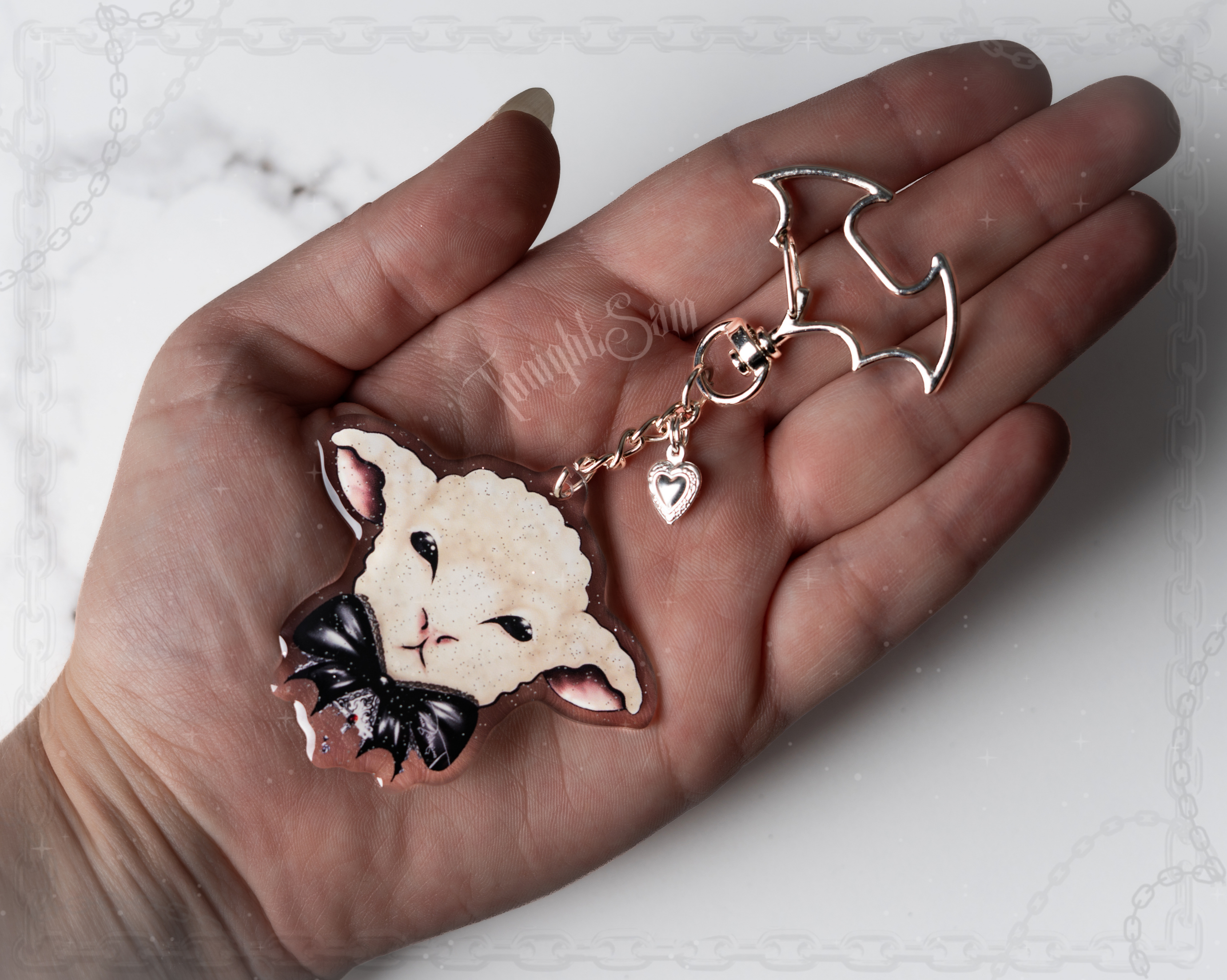 Gothic Lolita Lamb Acrylic Keychain