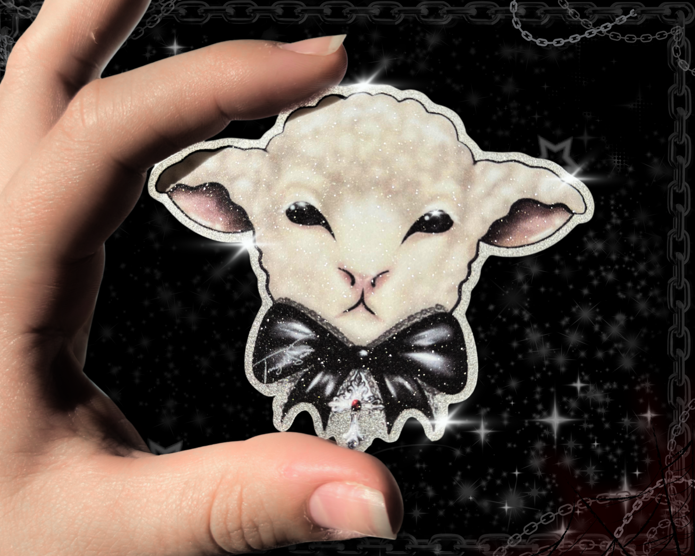 Gothic Lolita Lamb Vinyl Waterproof Sticker