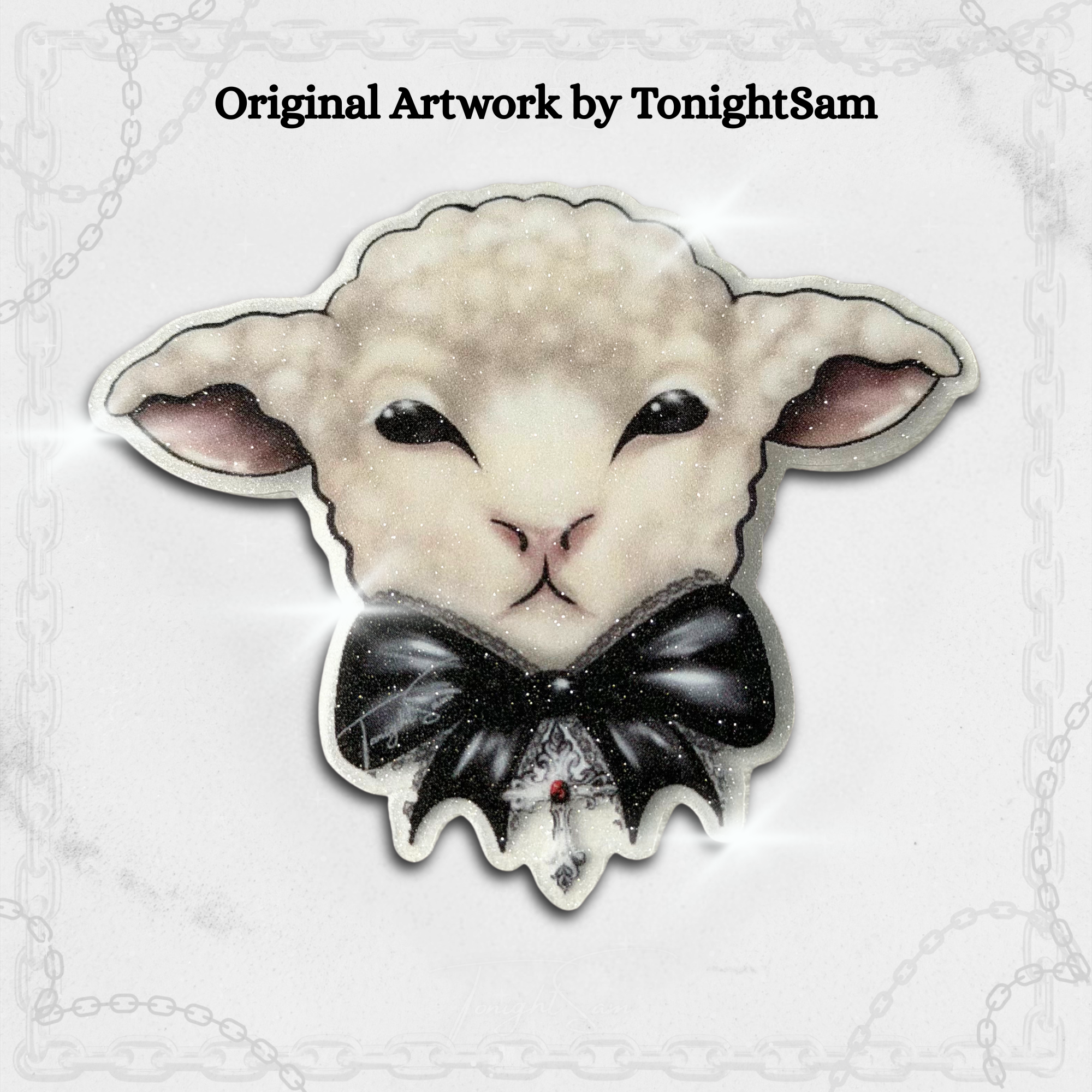 Gothic Lolita Lamb Vinyl Waterproof Sticker