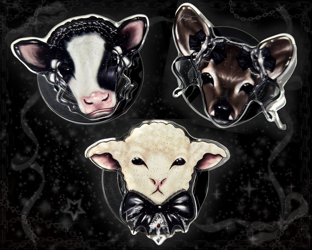 Gothic Lolita Animals Phone Grips Bundle