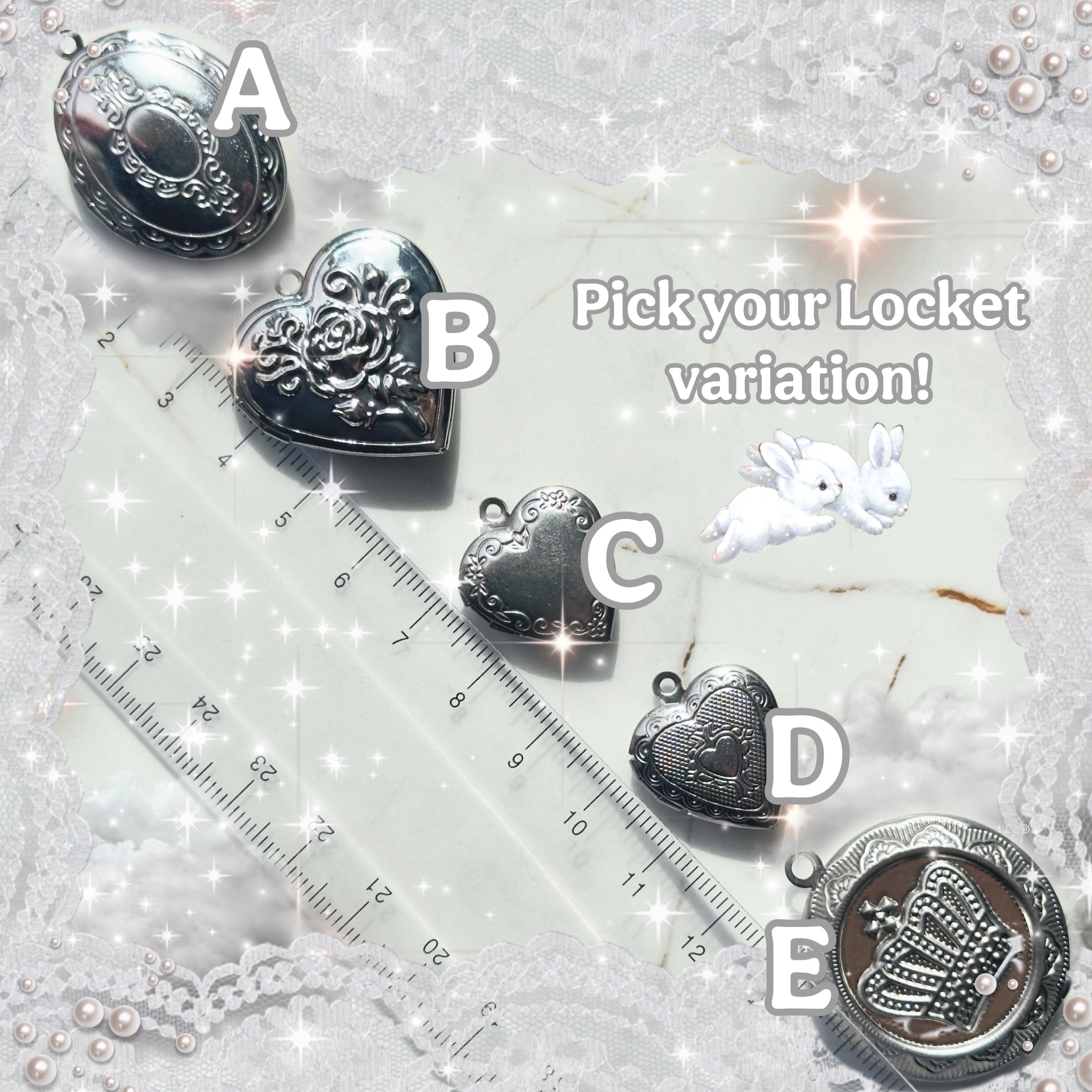 Dark Coquette Heart Locket Necklace, Gothic Princesscore Romantic Jewelry, goth valentines gift