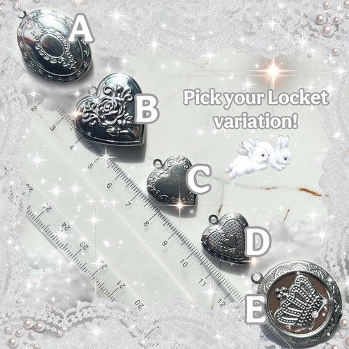 Dark Coquette Heart Locket Necklace, Gothic Princesscore Romantic Jewelry, goth valentines gift