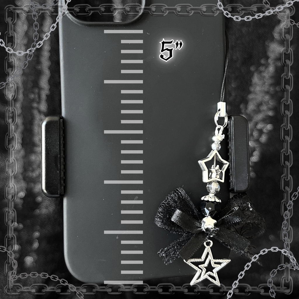 Gothic Star Lace Phone Charm