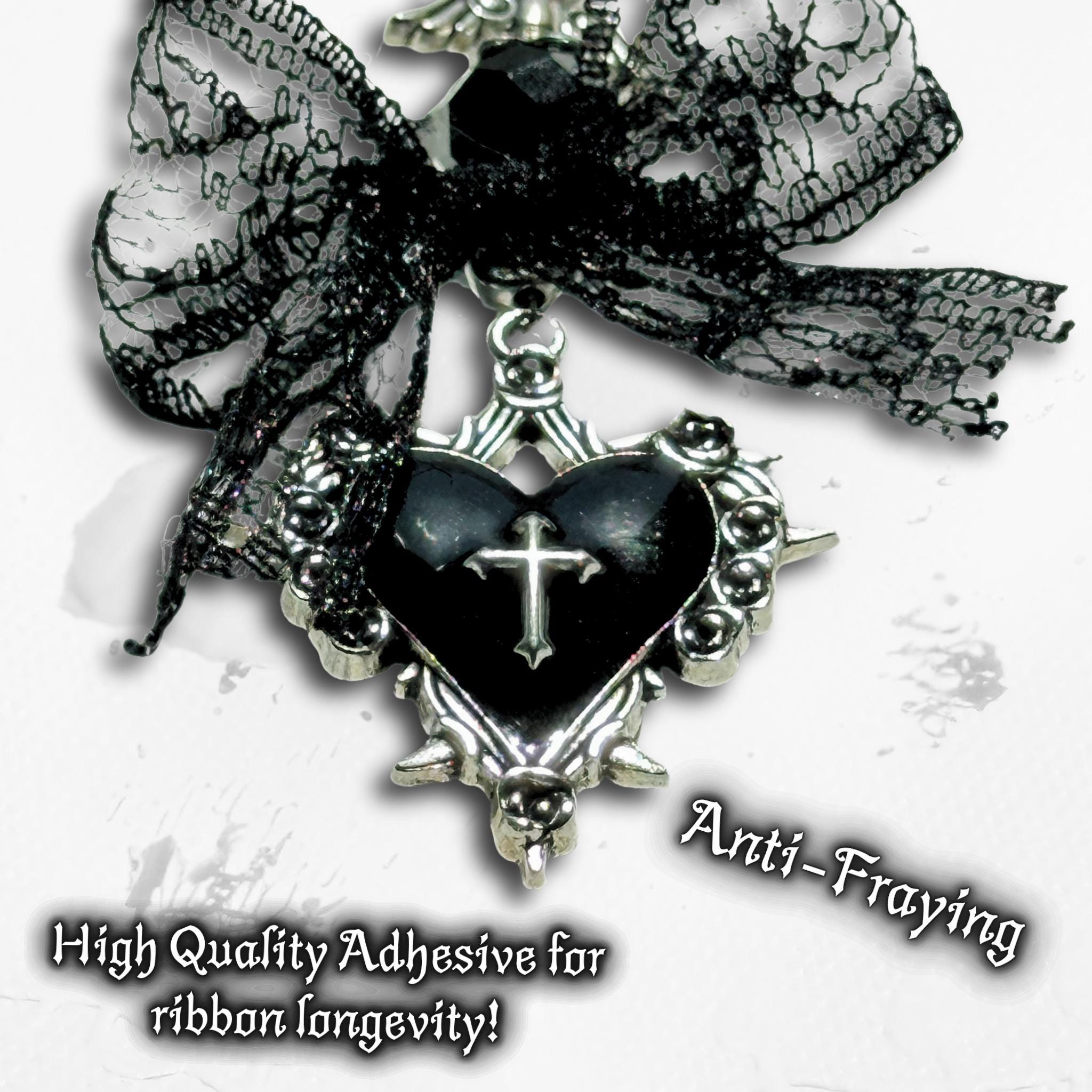 Gothic Vampire Phone Charm: Black Beaded Phone Strap, Spooky Alt Accessory