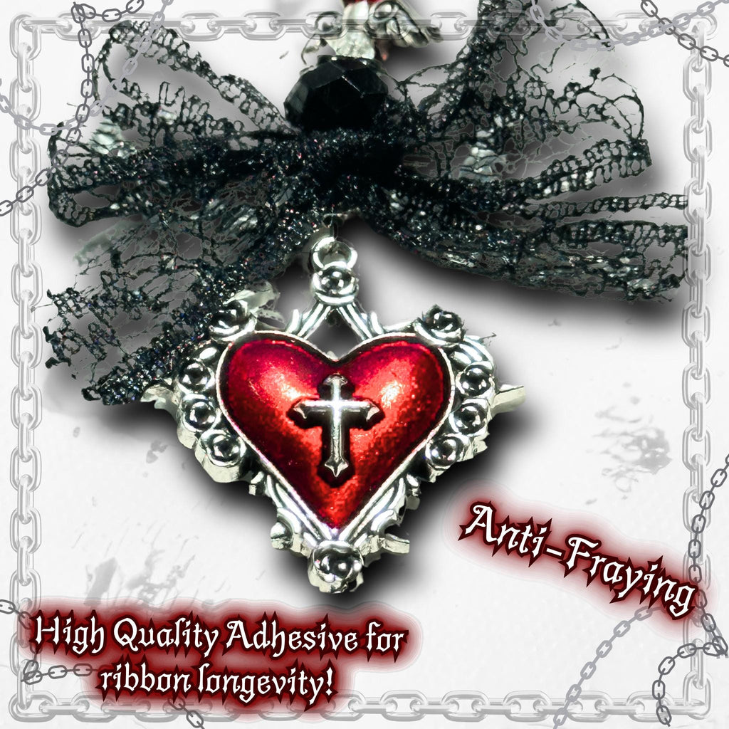 Gothic Red & Black Phone Charm