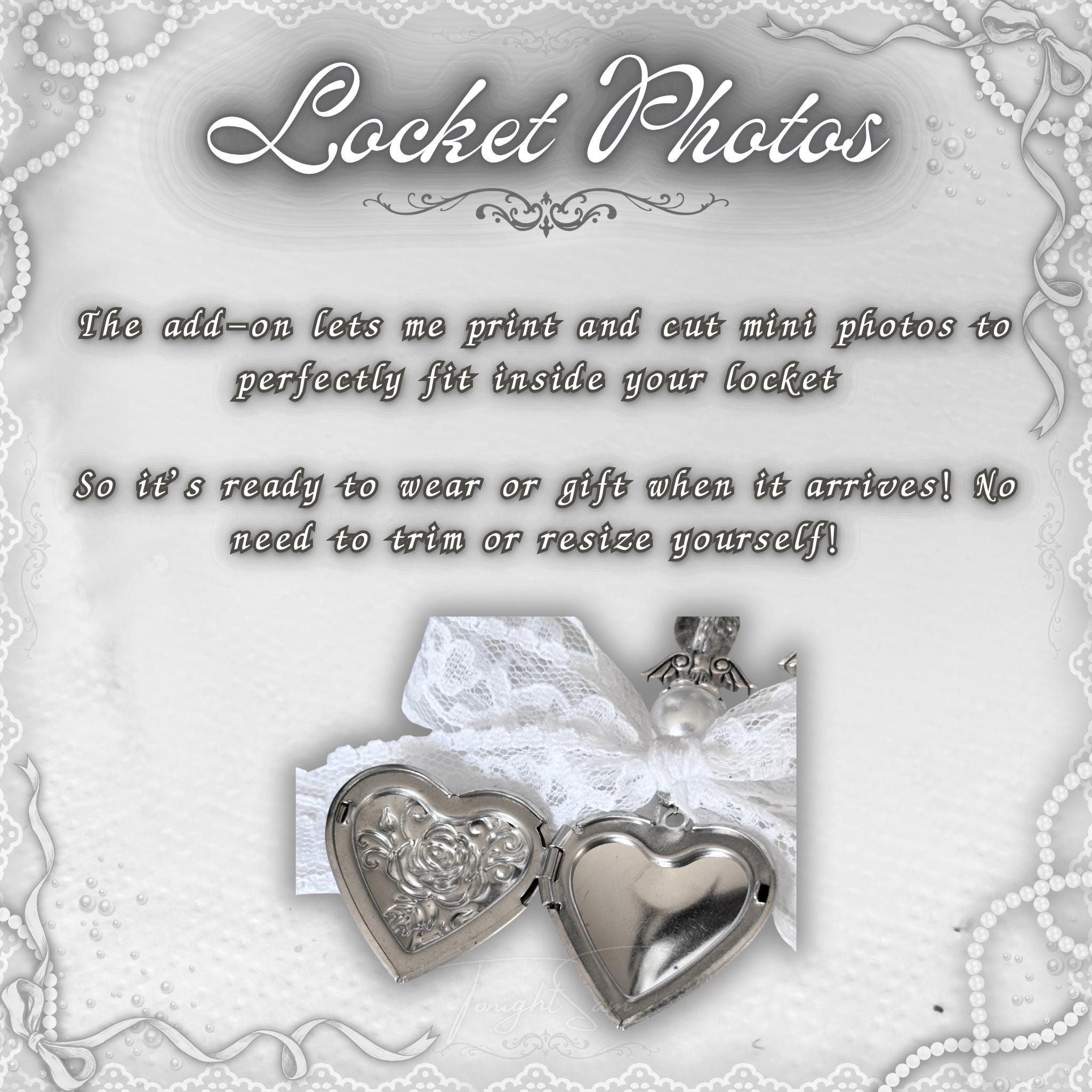 Coquette Locket Purse Charm – Pearl, Lace, and Angel Wing Bag Accessory