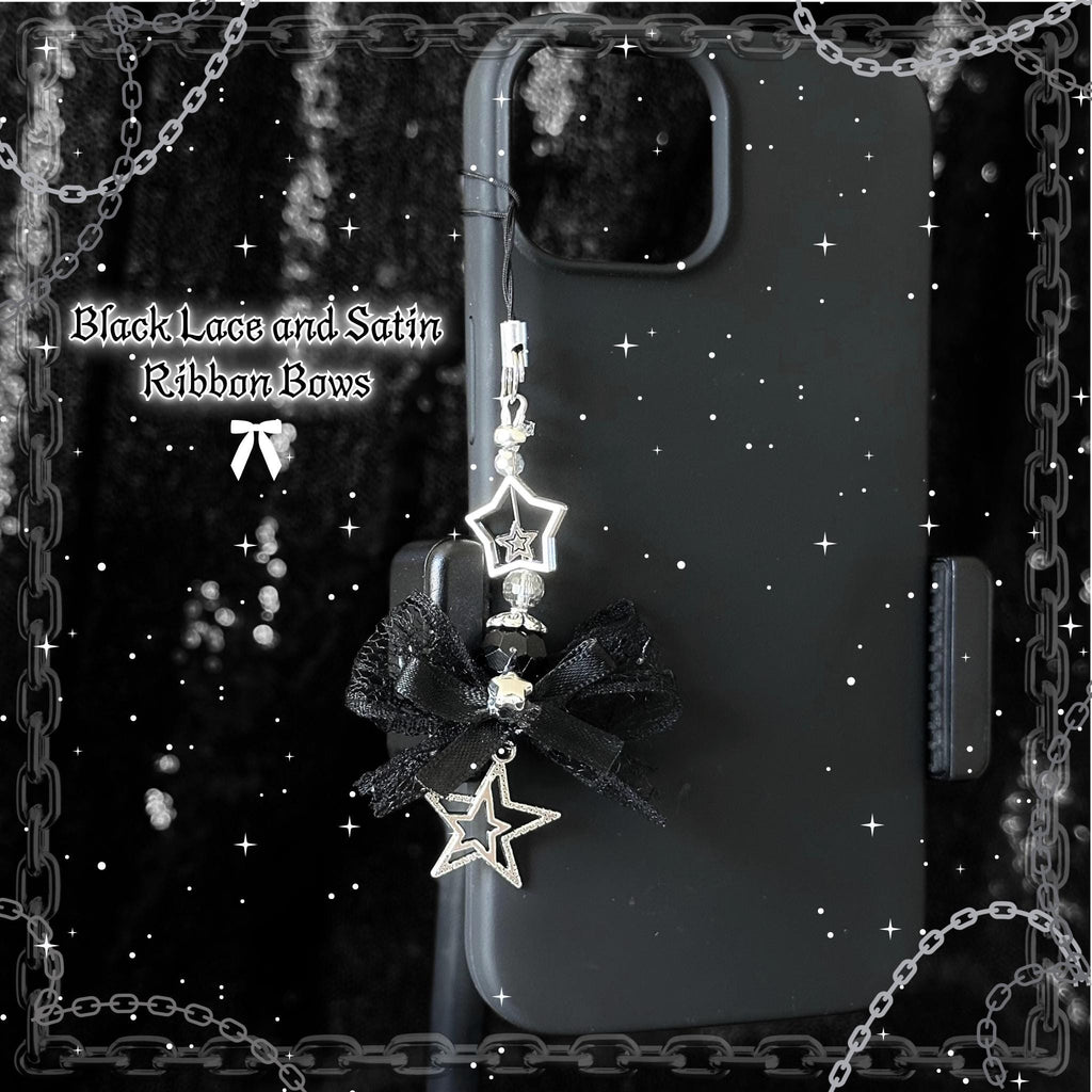 Gothic Star Lace Phone Charm
