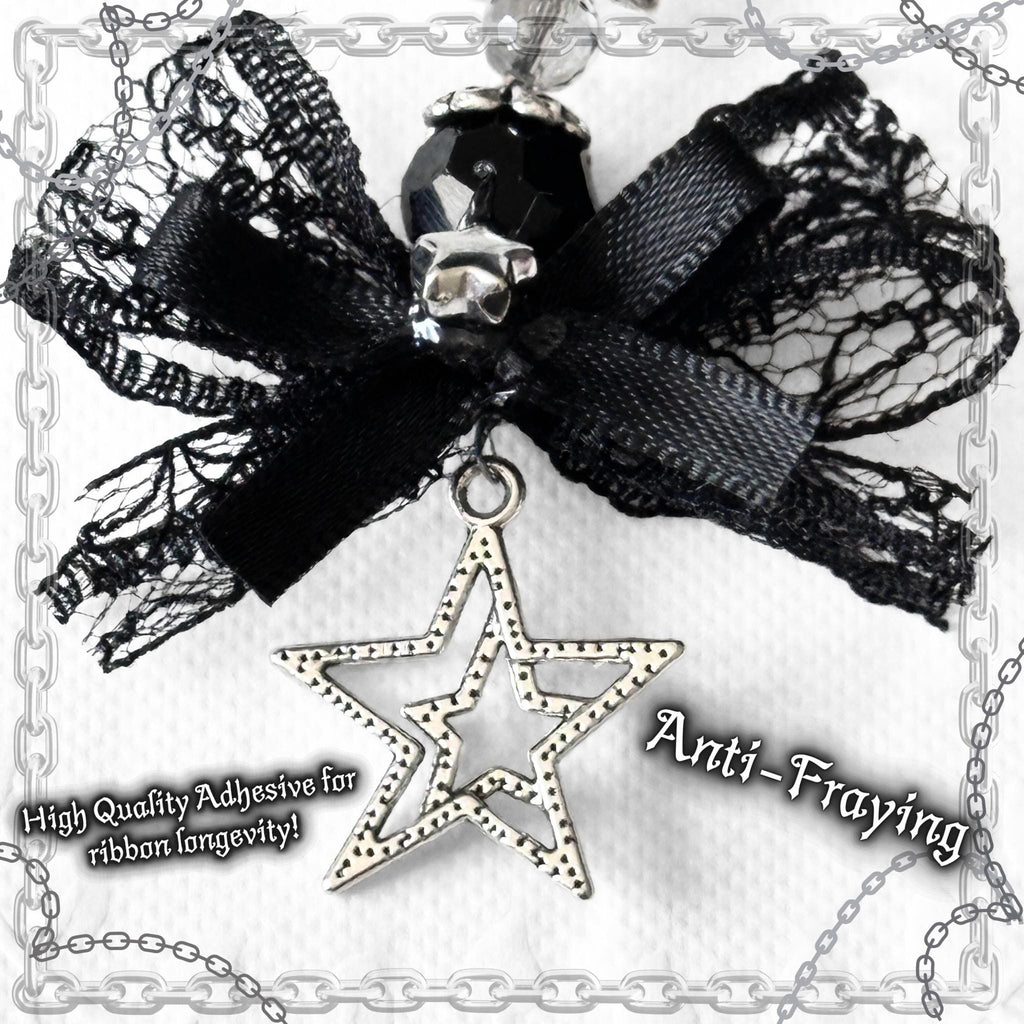Gothic Star Lace Phone Charm