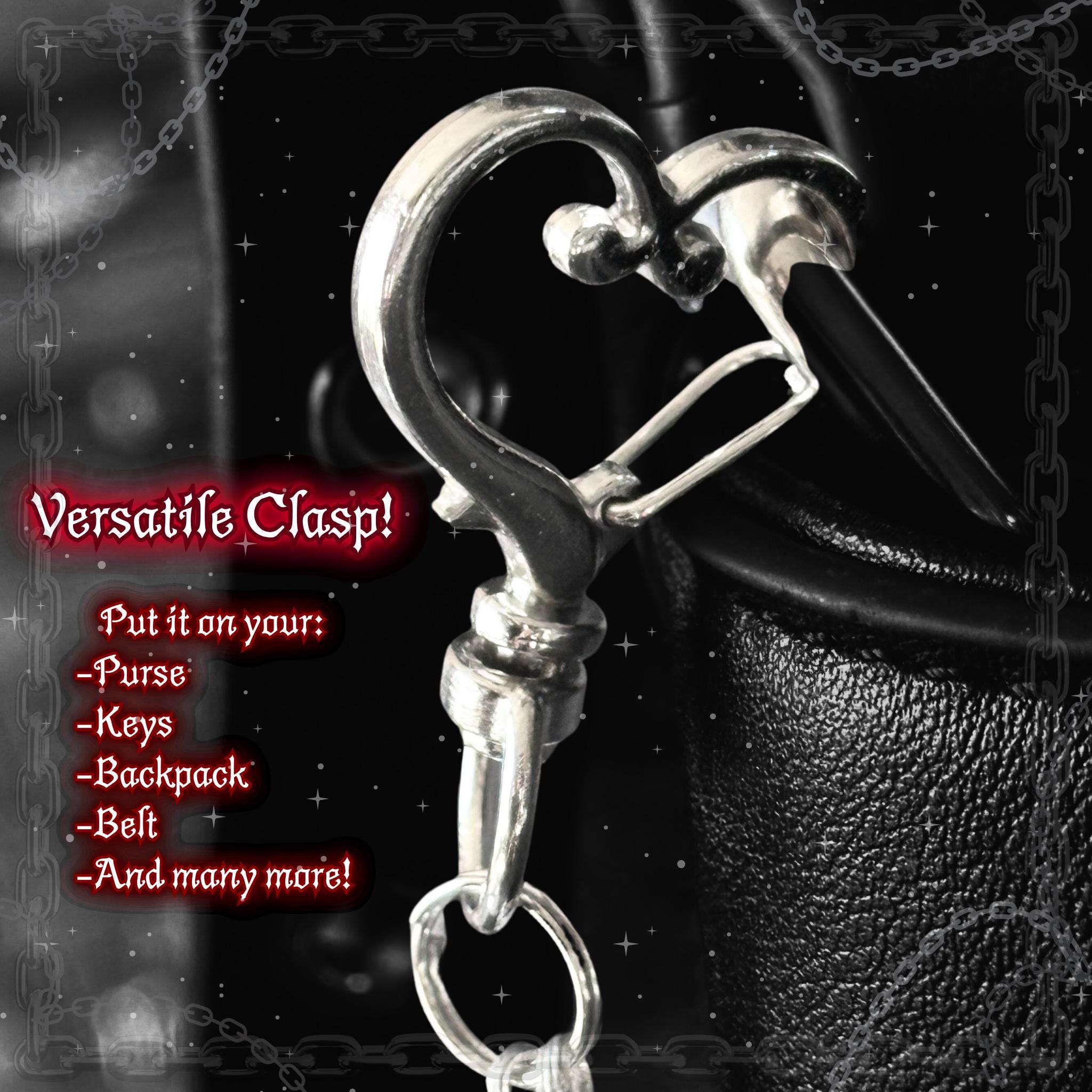 Gothic Cross Purse Charm – Red & Black Beaded Lace Bow, Alt Fashion