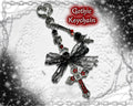 Gothic Red Cross Bag Charm