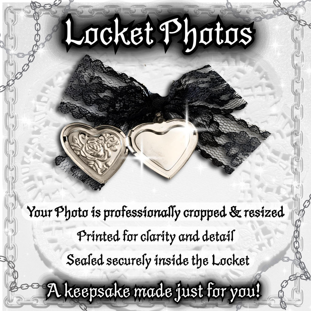 Gothic Valentine Cross Locket Keychain, Custom Photo Locket Bag Charm, Lace Y2K Goth Accessory