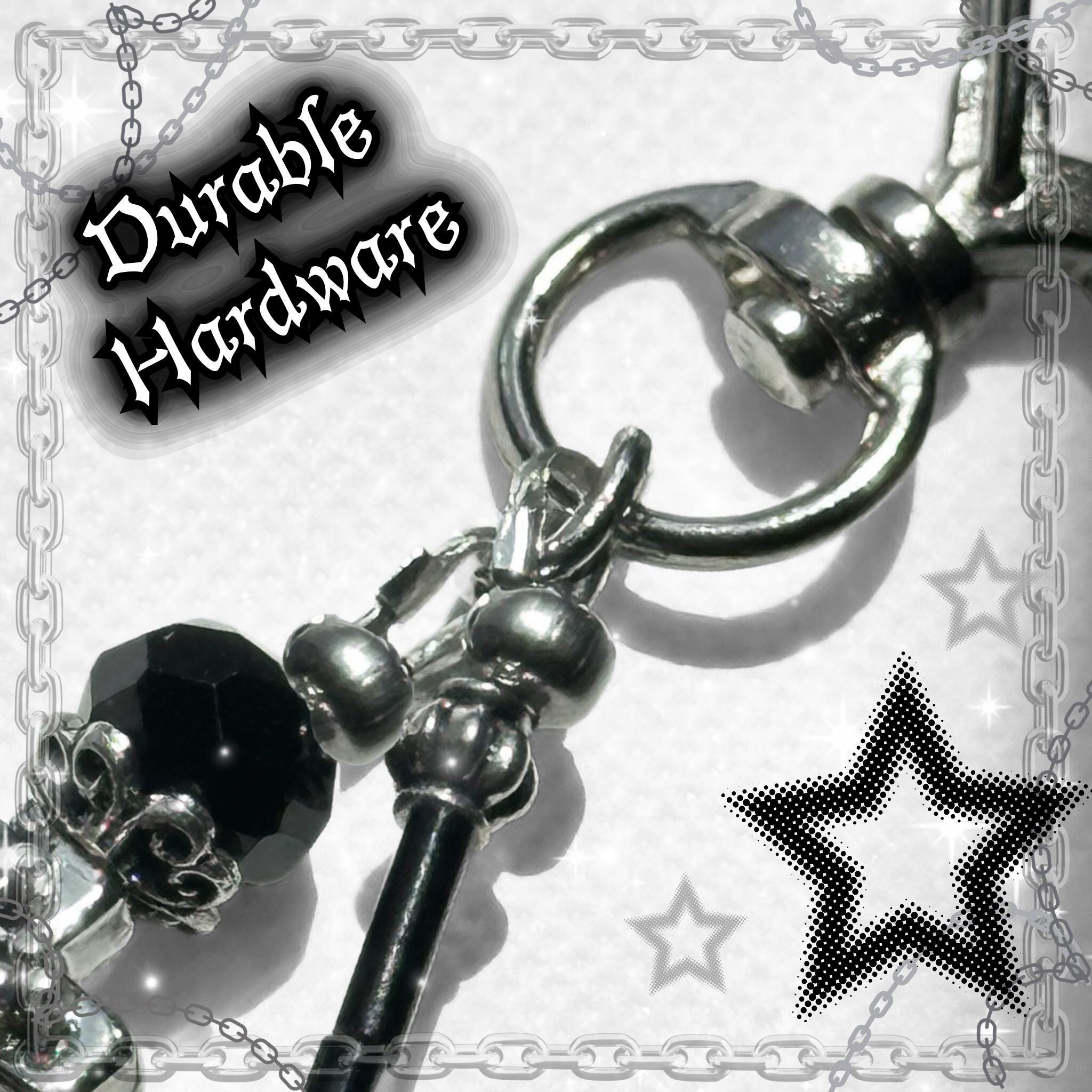 Gothic Valentine Cross Locket Keychain, Custom Photo Locket Bag Charm, Lace Y2K Goth Accessory