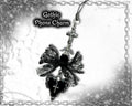Gothic Vampire Phone Charm: Black Beaded Phone Strap, Spooky Alt Accessory