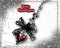 Gothic Red & Black Phone Charm