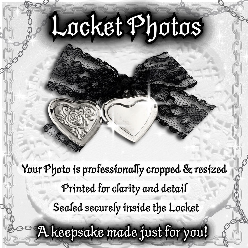 Gothic Valentine Heart Locket Necklace, Victorian Beaded Pendant Choker, Dark Romantic Personalized Jewelry