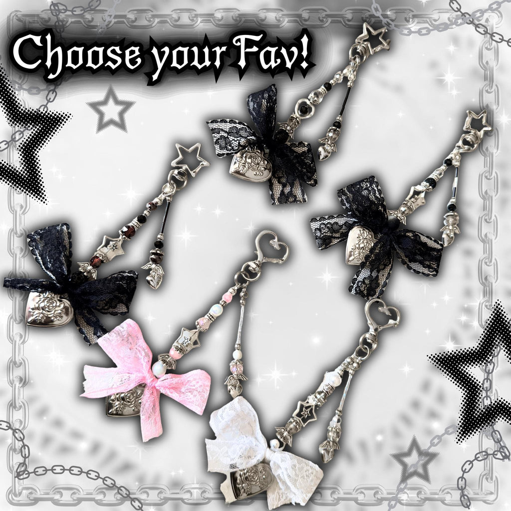 Gothic Valentine Cross Locket Keychain, Custom Photo Locket Bag Charm, Lace Y2K Goth Accessory