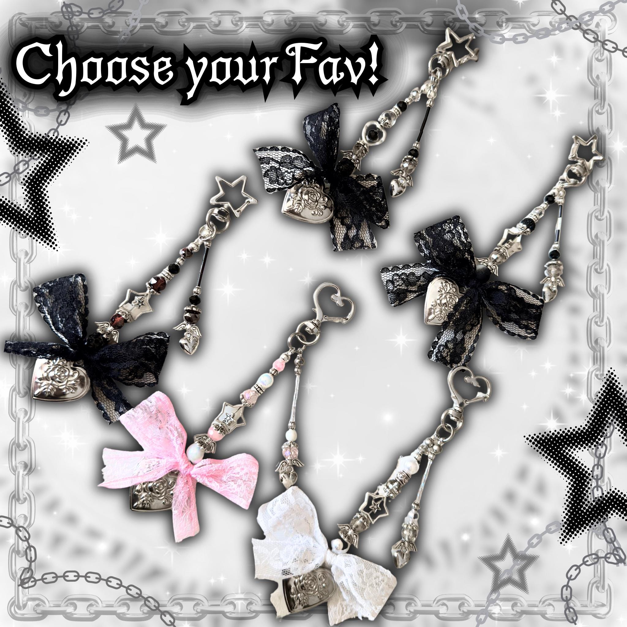 Gothic Valentine Cross Locket Keychain, Custom Photo Locket Bag Charm, Lace Y2K Goth Accessory