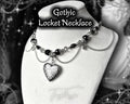 Gothic Romantic Heart Locket Necklace