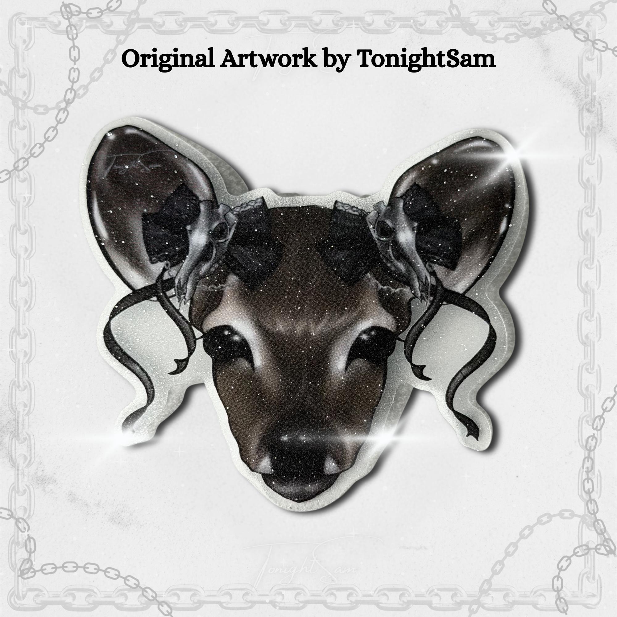 Gothic Lolita Deer Vinyl Waterproof Sticker