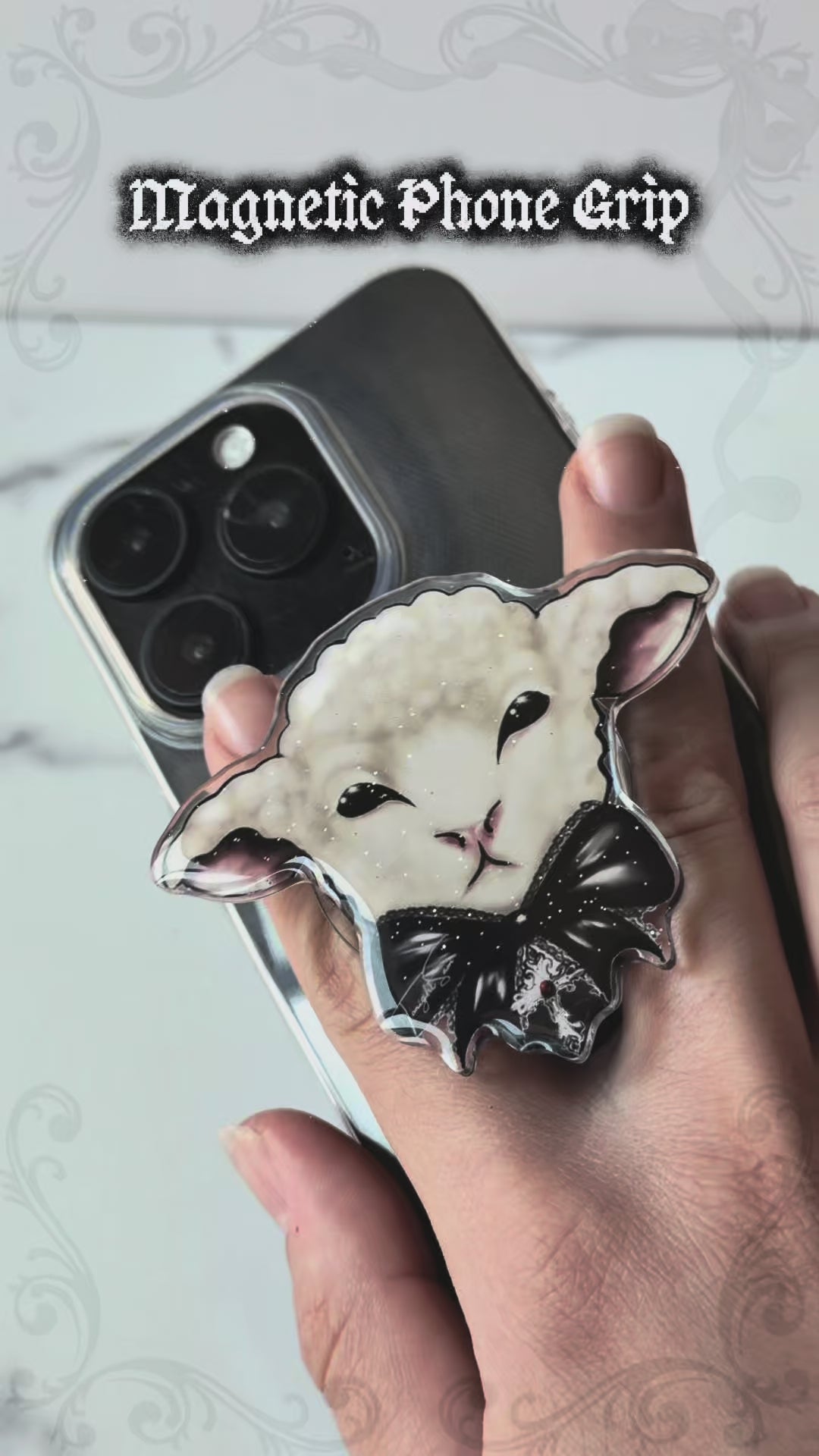 Gothic Lolita Lamb Magnetic Phone Grip